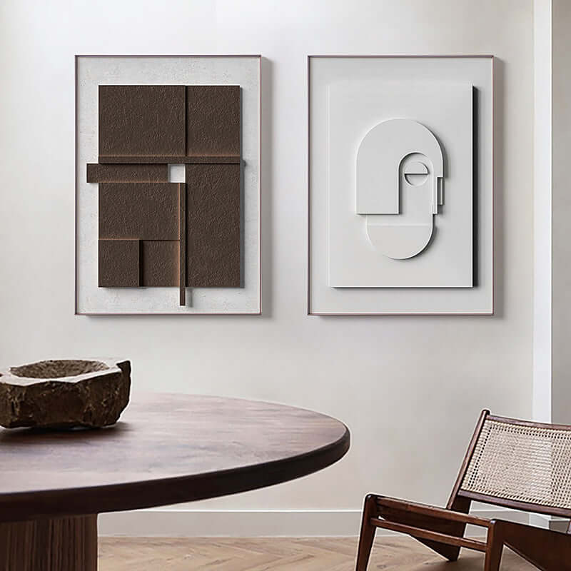 Add Elegance and Tranquility with Our Morandi Tones Geometric Abstract Painting! - Homelune LTD home essentials and decor!