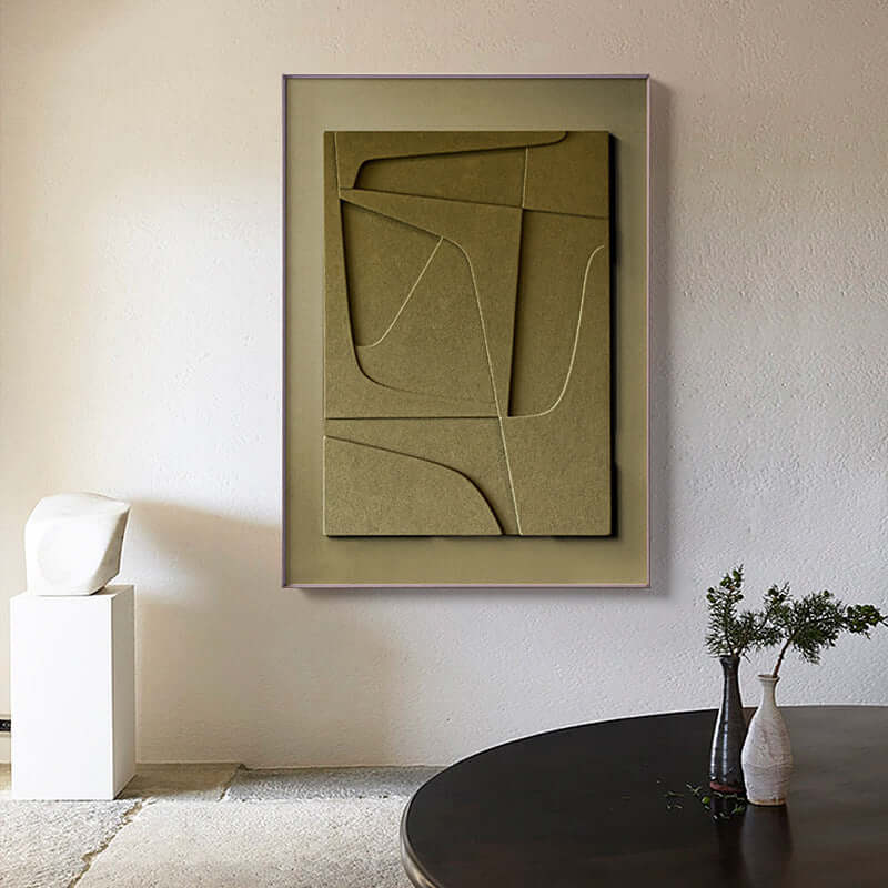 Add Elegance and Tranquility with Our Morandi Tones Geometric Abstract Painting! - Homelune LTD home essentials and decor!
