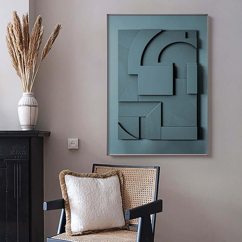 Add Elegance and Tranquility with Our Morandi Tones Geometric Abstract Painting! - Homelune LTD home essentials and decor!