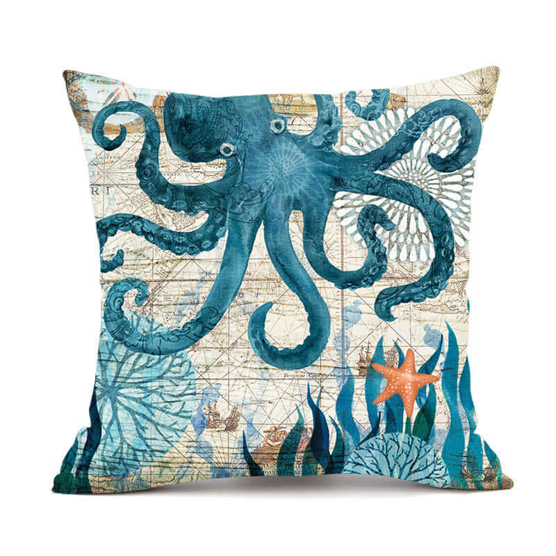 Add a Touch of Coastal Charm with Sea Turtle Printed Cushion Covers - Homelune LTD home essentials and decor!