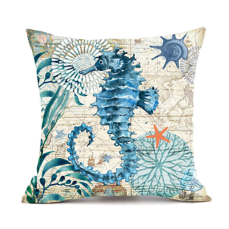 Add a Touch of Coastal Charm with Sea Turtle Printed Cushion Covers - Homelune LTD home essentials and decor!