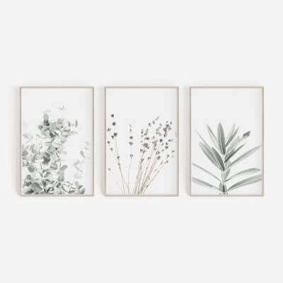 Bring Nature Indoors with Our Nordic Small Plant Canvas Painting! - Homelune LTD home essentials and decor!