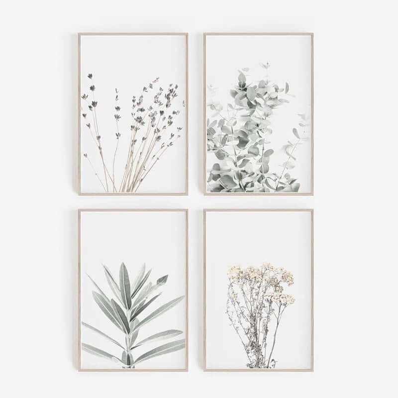 Bring Nature Indoors with Our Nordic Small Plant Canvas Painting! - Homelune LTD home essentials and decor!
