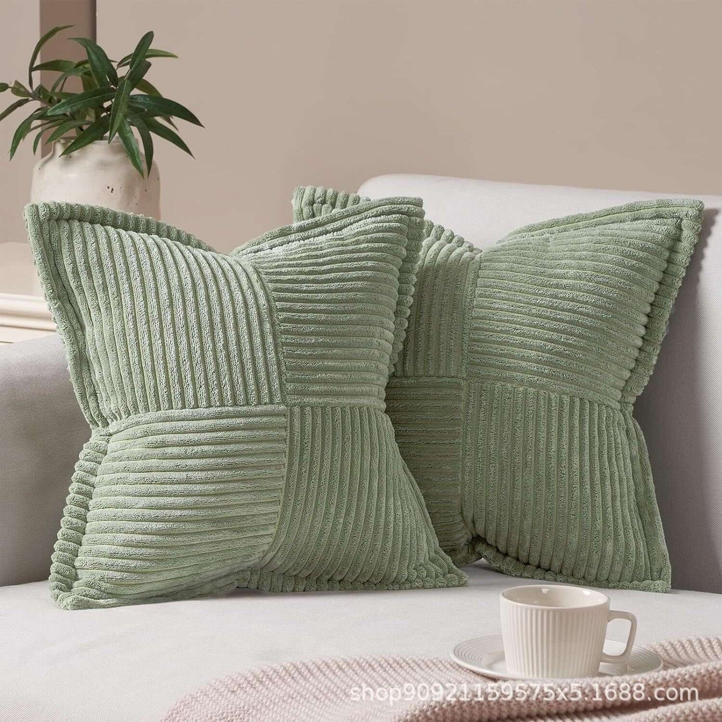 Cozy Up Your Living Space with Corduroy Boho Striped Pillow Covers - Homelune LTD home essentials and decor!