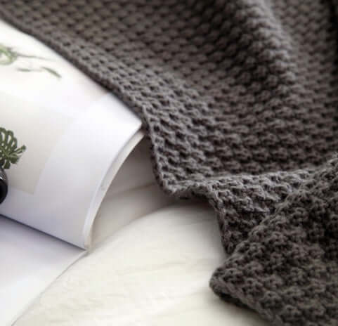 Cozy Up in Style with Our Nordic Fringed Knit Wool Blanket! - Homelune LTD home essentials and decor!