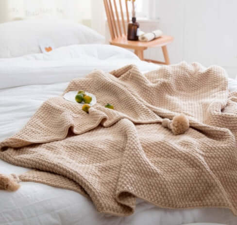 Cozy Up in Style with Our Nordic Fringed Knit Wool Blanket! - Homelune LTD home essentials and decor!