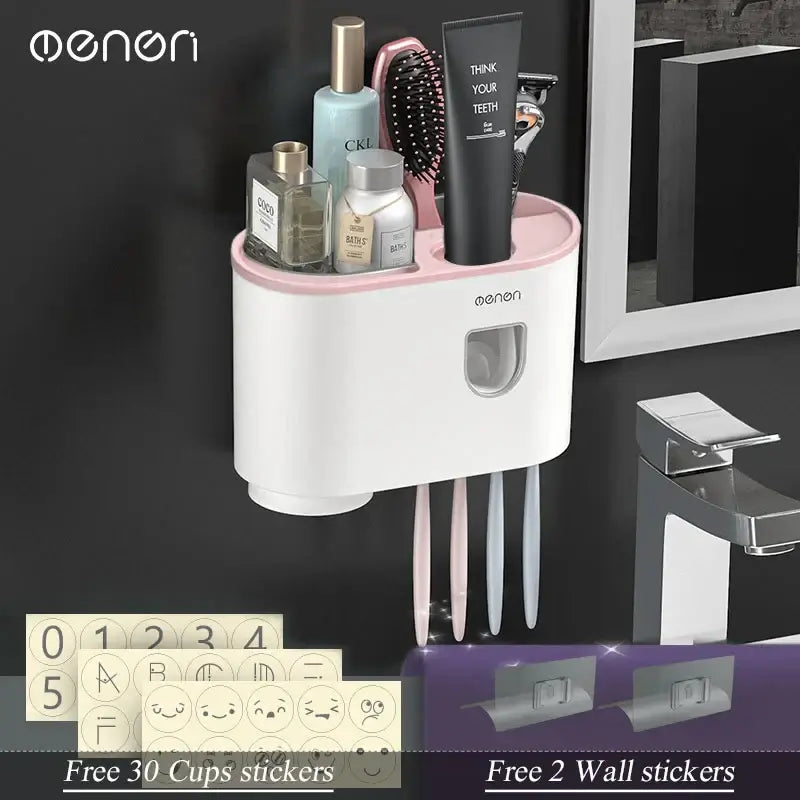 Elevate Your Bathroom with Our Innovative Magnetic Adsorption Toothbrush Holder! - Homelune LTD home essentials and decor!