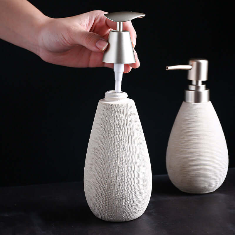 Elevate Your Bathroom with Our Luxurious & Eco-Friendly Ceramic Dispenser - Homelune LTD home essentials and decor!