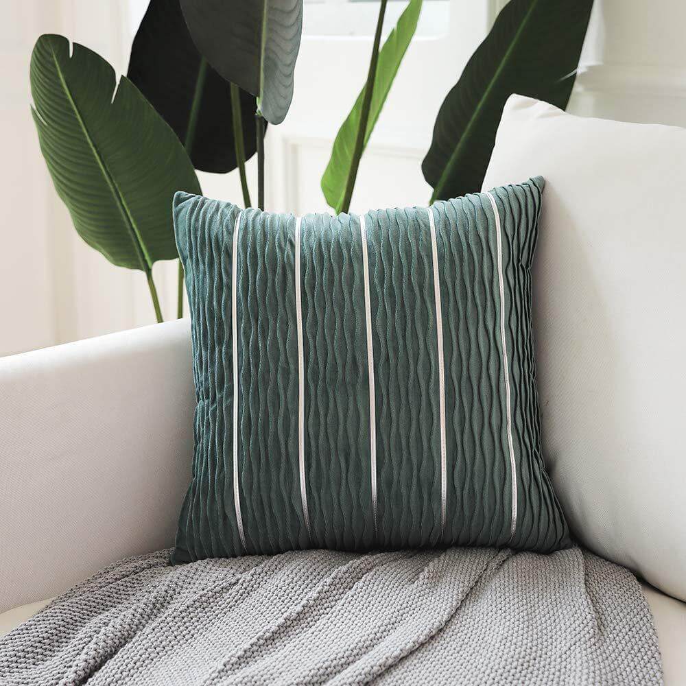 Enhance Your Sofa with the Elegant Striped Velvet Pillow Cover! - Homelune LTD home essentials and decor!