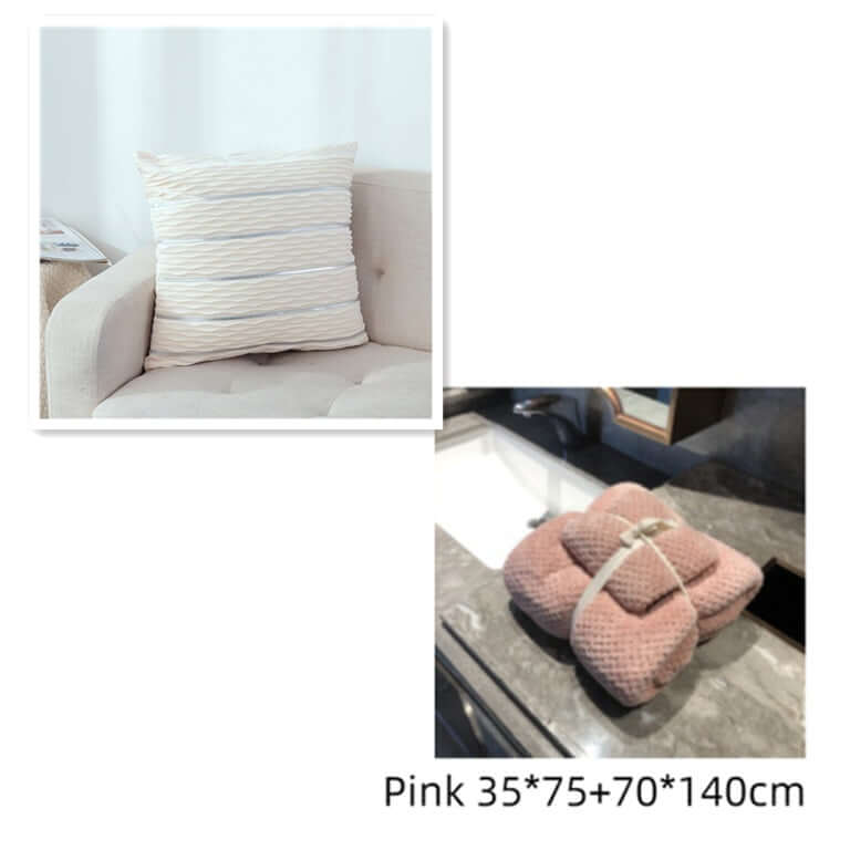 Enhance Your Sofa with the Elegant Striped Velvet Pillow Cover! - Homelune LTD home essentials and decor!