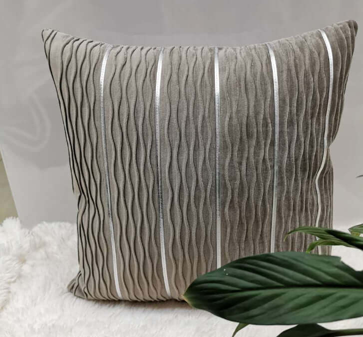 Enhance Your Sofa with the Elegant Striped Velvet Pillow Cover! - Homelune LTD home essentials and decor!