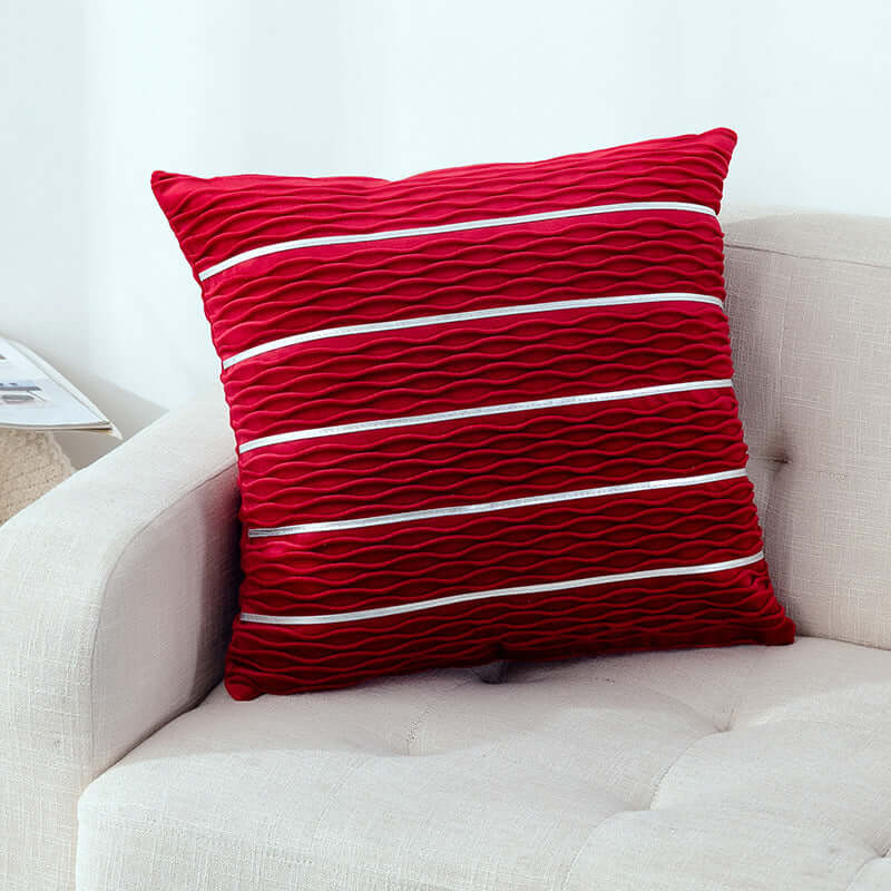 Enhance Your Sofa with the Elegant Striped Velvet Pillow Cover! - Homelune LTD home essentials and decor!