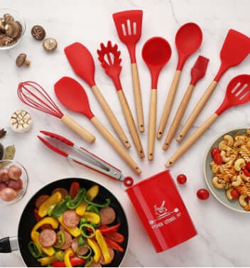 Heat-Resistant Silicone Utensils for Effortless Cooking - Homelune LTD home essentials and decor!