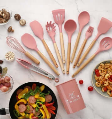 Heat-Resistant Silicone Utensils for Effortless Cooking - Homelune LTD home essentials and decor!