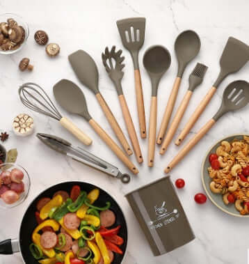 Heat-Resistant Silicone Utensils for Effortless Cooking - Homelune LTD home essentials and decor!