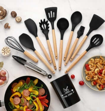 Heat-Resistant Silicone Utensils for Effortless Cooking - Homelune LTD home essentials and decor!