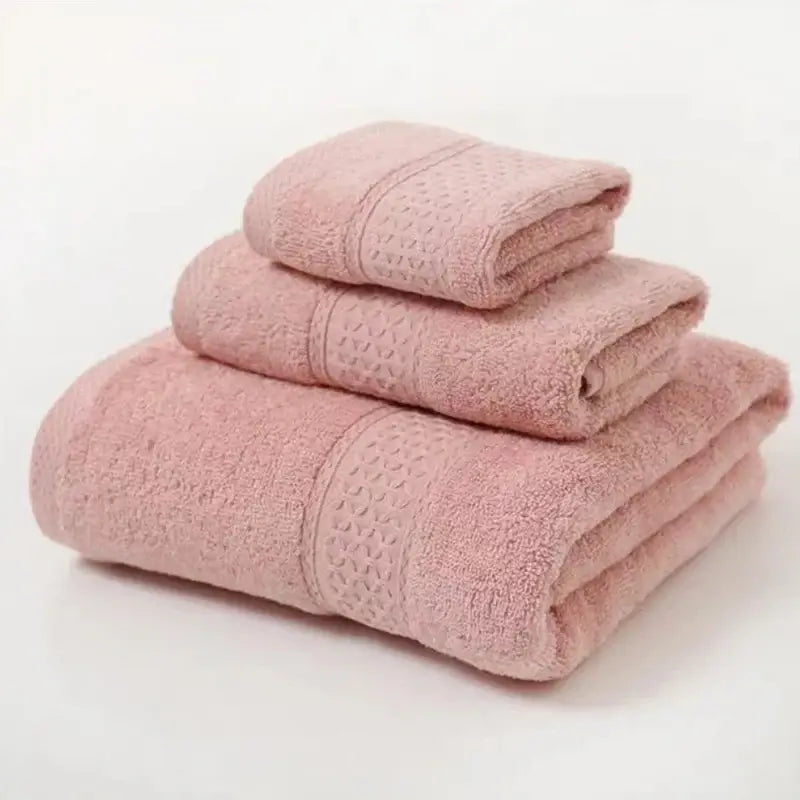 Indulge in Luxury with Our 3-Piece Cotton Towel Set - Homelune LTD home essentials and decor!