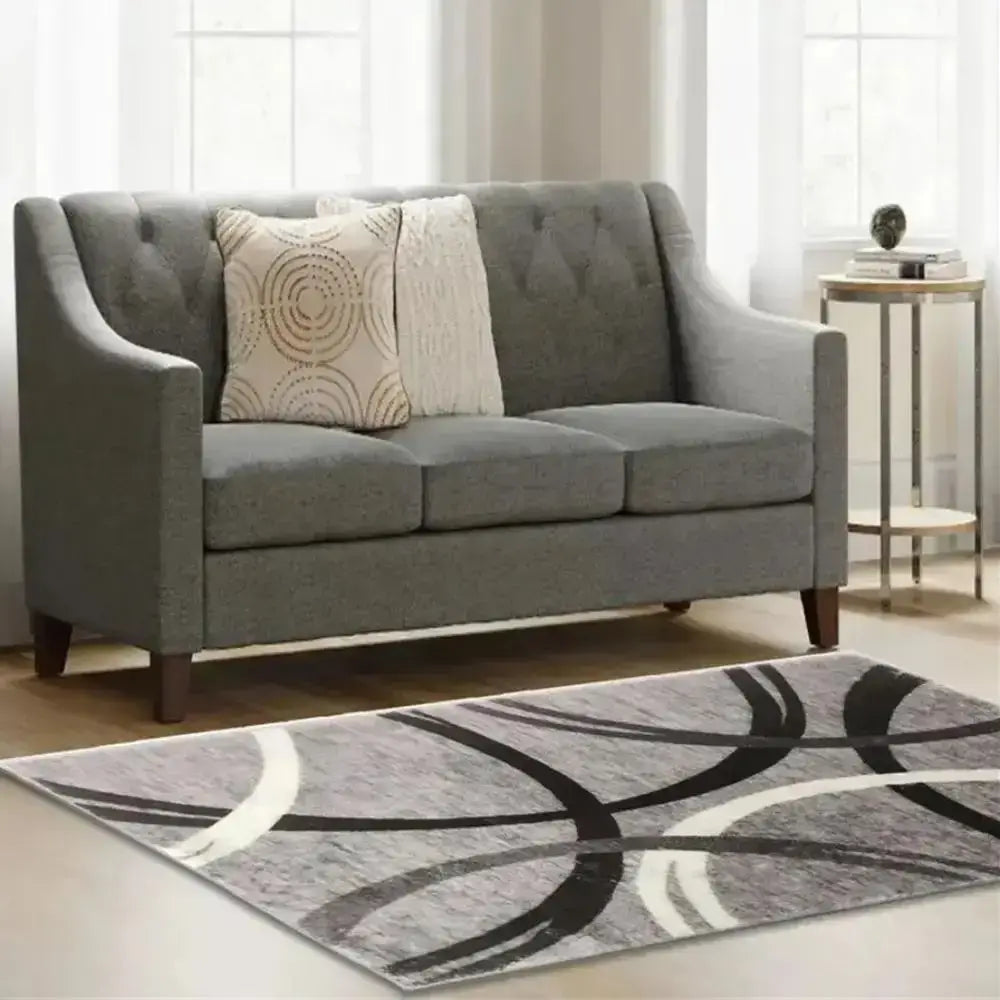 Modern Geometric Crystal Pile Carpet for Stylish, Comfortable Spaces - Homelune LTD home essentials and decor!