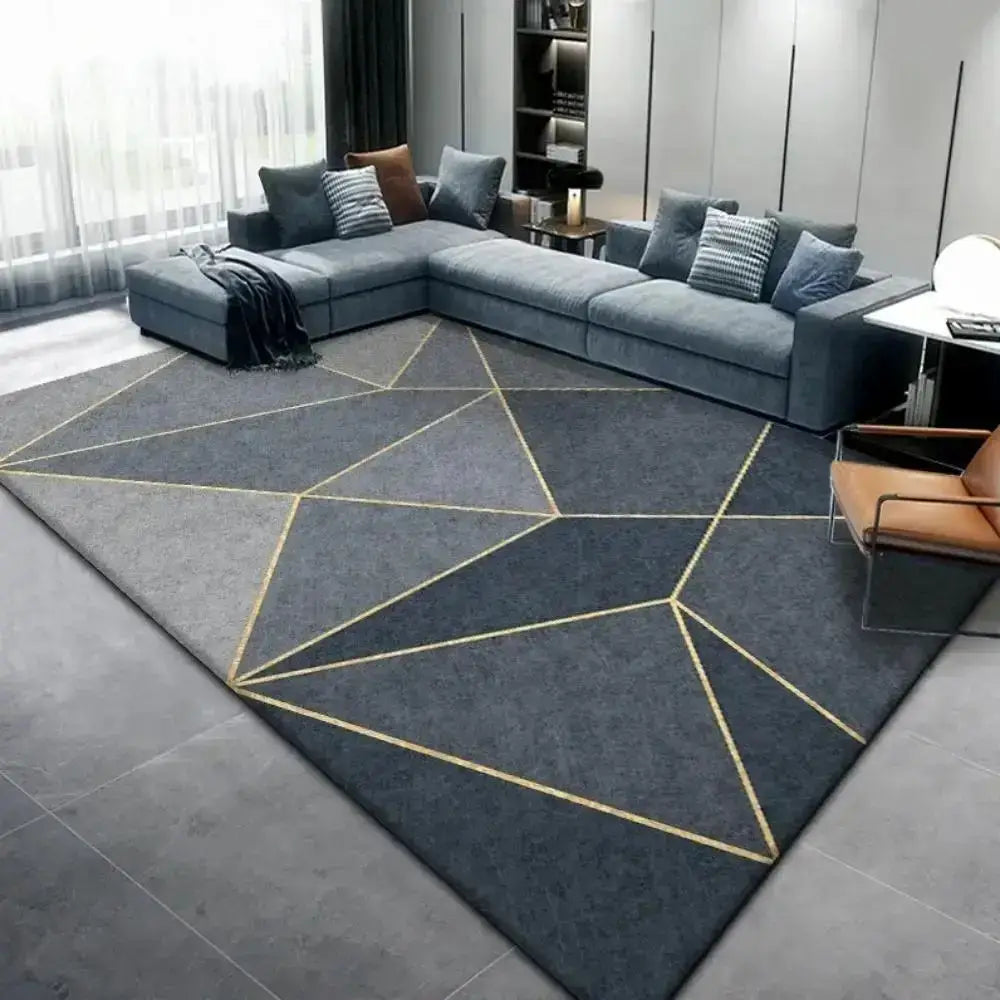 Modern Geometric Crystal Pile Carpet for Stylish, Comfortable Spaces - Homelune LTD home essentials and decor!