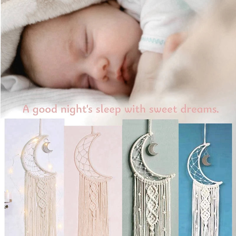 Transform Your Sleep with the Moon Dream Catcher – Handcrafted Tranquility Homelune LTD