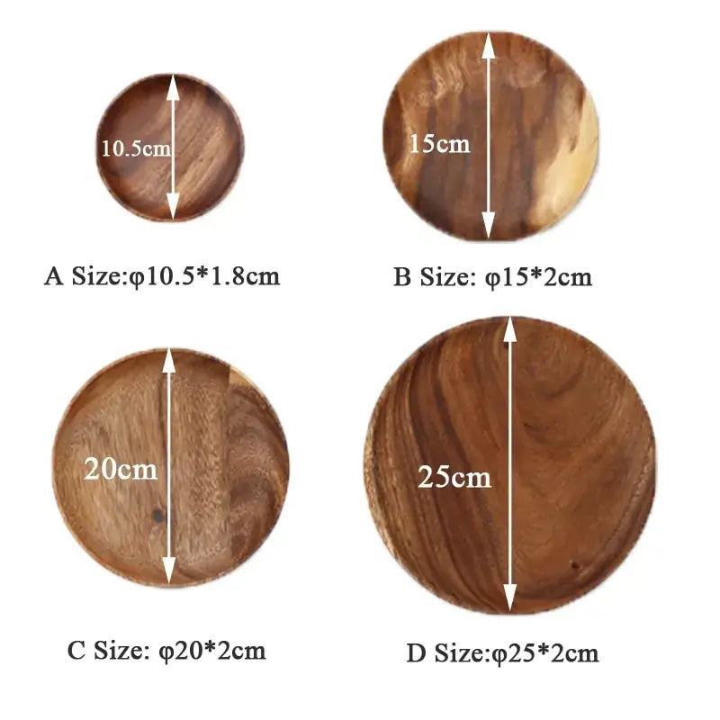Natural Wood Circular Plate - Homelune LTD home essentials and decor!