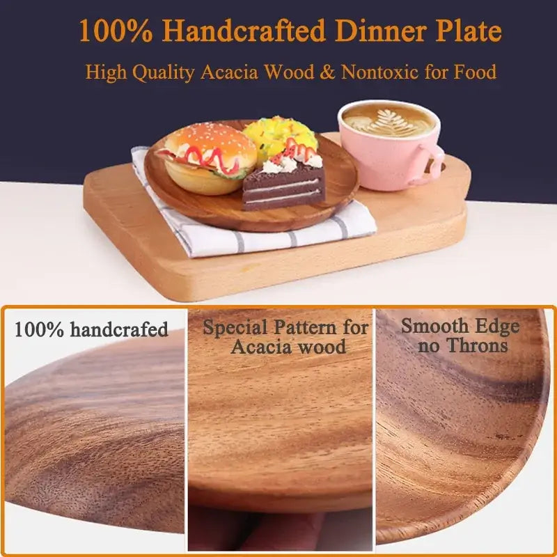 Natural Wood Circular Plate - Homelune LTD home essentials and decor!
