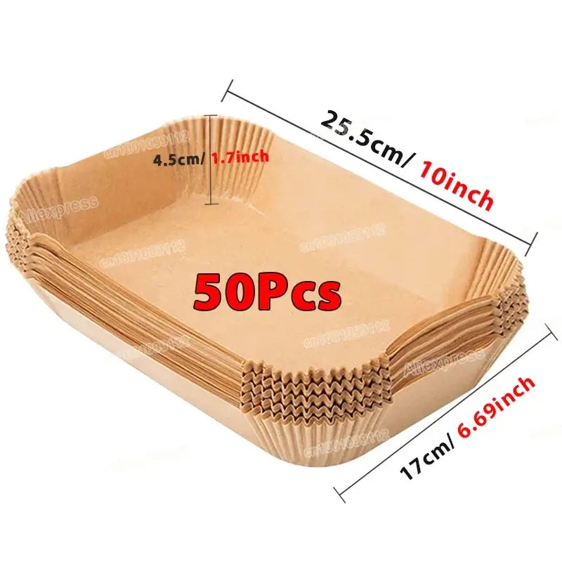 Non-Stick Air Fryer Disposable Paper Liners! Elevate your cooking experience - Homelune LTD home essentials and decor!