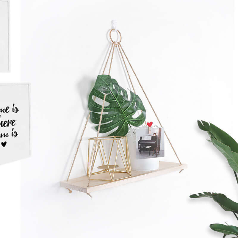 Nordic Hemp Rope Rack: Retro Wooden Partition Decor - Homelune LTD home essentials and decor!