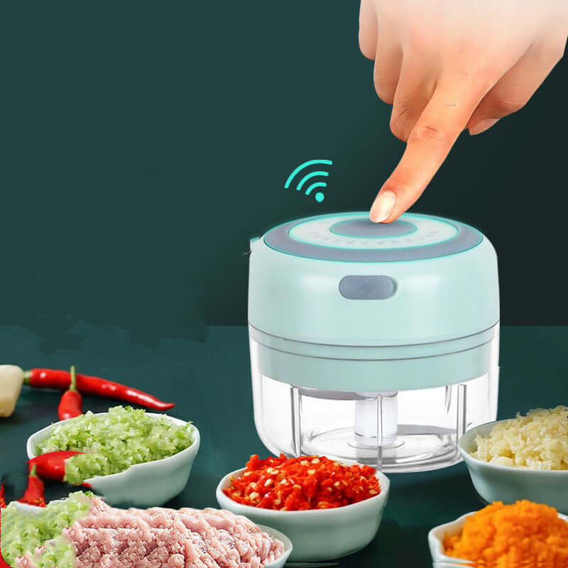 Powerful & Durable Kitchen Tool – USB Rechargeable Mini Electric Garlic Chopper - Homelune LTD home essentials and decor!