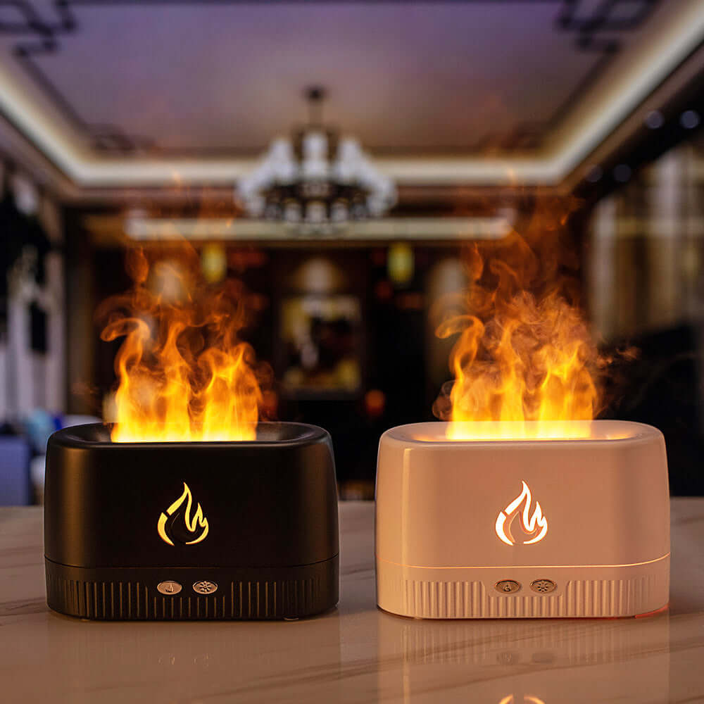 Relax & Unwind Flame Humidifier Aroma Diffuser for a Cozy Ambiance! - Homelune LTD home essentials and decor!
