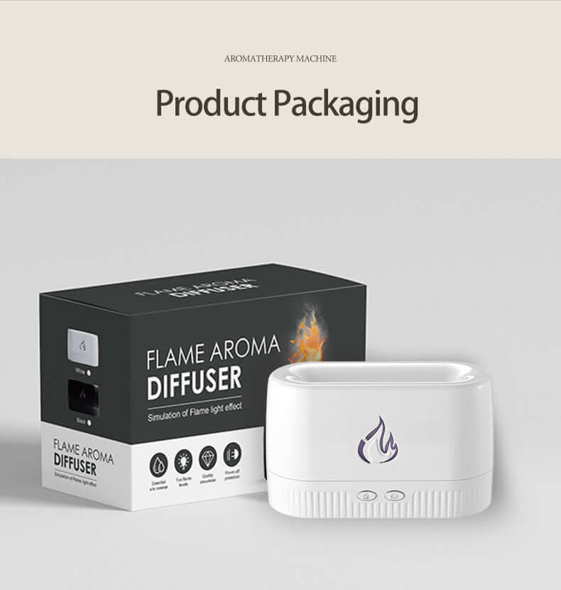 Relax & Unwind Flame Humidifier Aroma Diffuser for a Cozy Ambiance! - Homelune LTD home essentials and decor!