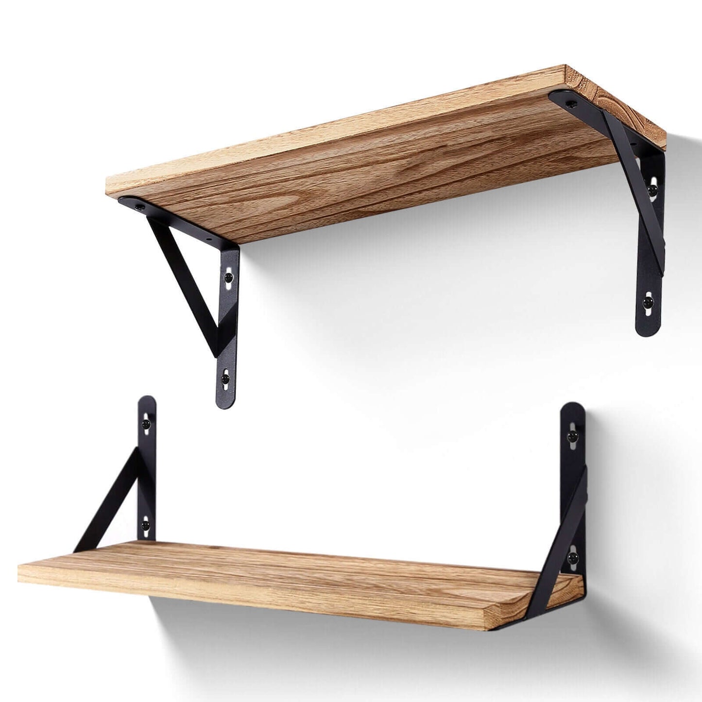 Rustic Industrial Wooden Floating Shelves for Wall Display - Homelune LTD home essentials and decor!