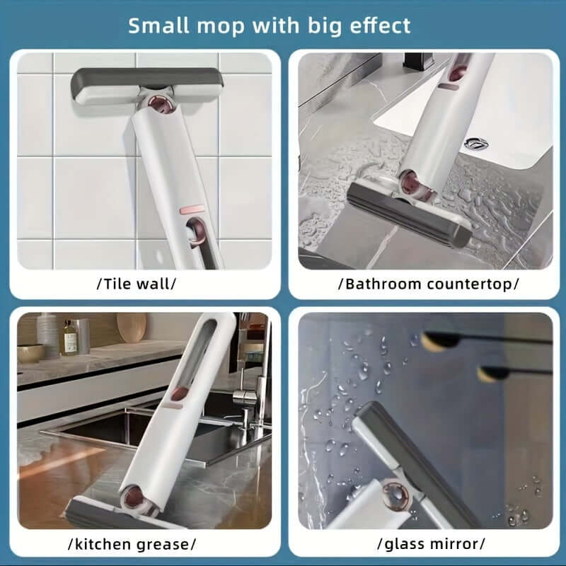 Self-Squeeze Portable Mini Mop – Hands-Free, Super Absorbent Cleaner for Home & Car - Homelune LTD home essentials and decor!