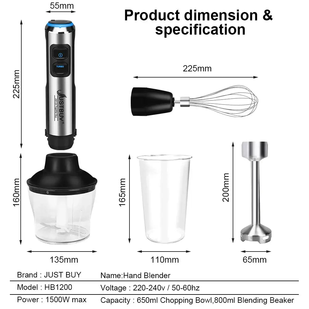 Transform Your Cooking with Our Electric Stick Hand Blender! - Homelune LTD home essentials and decor!