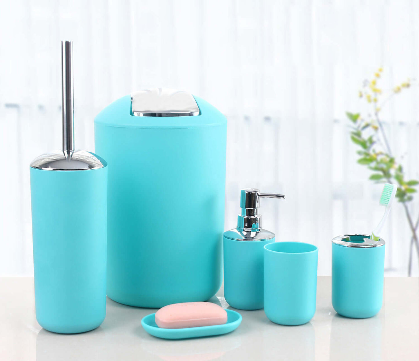 Upgrade Your Bathroom with Our Elegant Six-Piece Bathroom Set! - Homelune LTD home essentials and decor!