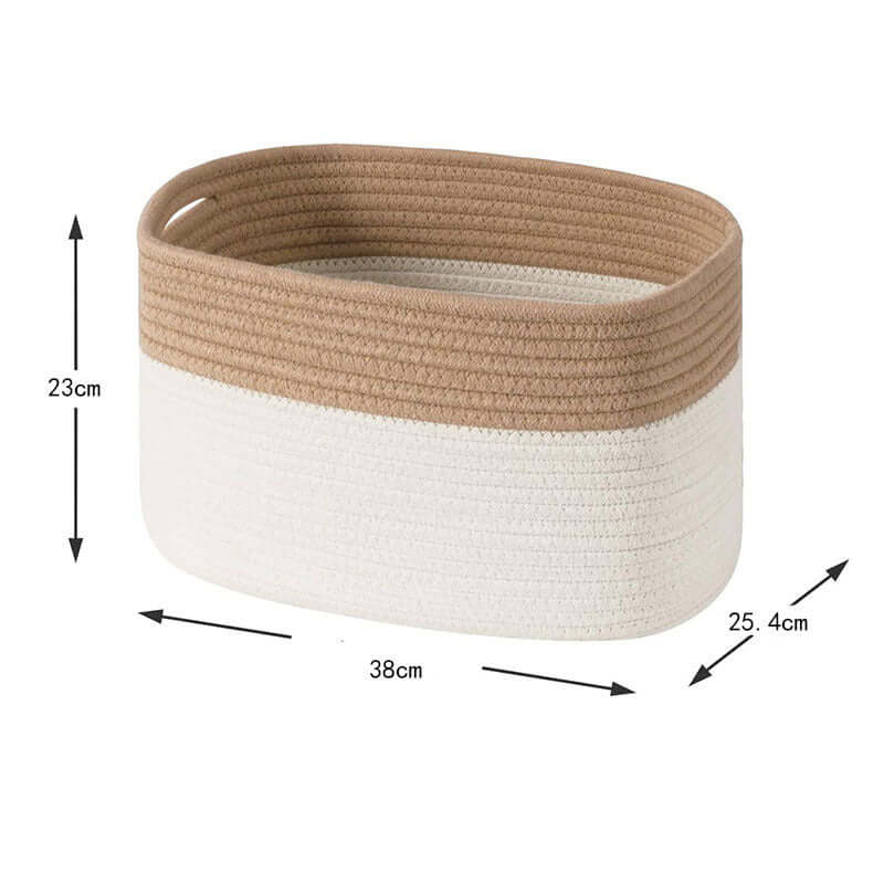 Versatile Cotton Rope Storage Basket – Perfect for Snacks, Sundries - Homelune LTD home essentials and decor!