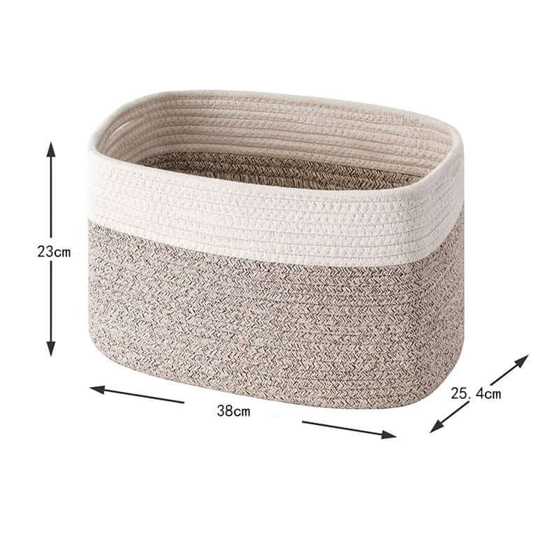 Versatile Cotton Rope Storage Basket – Perfect for Snacks, Sundries - Homelune LTD home essentials and decor!