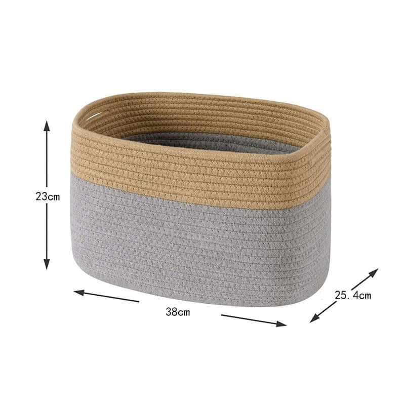 Versatile Cotton Rope Storage Basket – Perfect for Snacks, Sundries - Homelune LTD home essentials and decor!