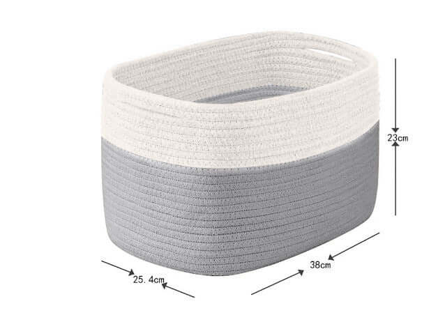 Versatile Cotton Rope Storage Basket – Perfect for Snacks, Sundries - Homelune LTD home essentials and decor!
