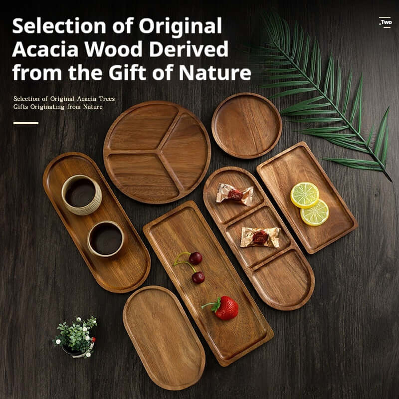 Acacia Wood Pallet High-end Plate - Homelune LTD home essentials and decor!
