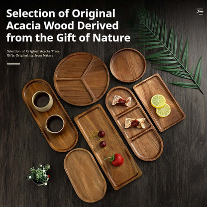 Acacia Wood Pallet High-end Plate - Homelune LTD home essentials and decor!