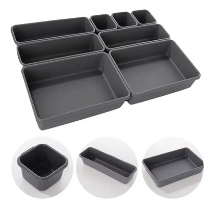 Achieve Perfect Organization with Our 8pcs Adjustable Drawer Organizer Box Trays! - Homelune LTD home essentials and decor!