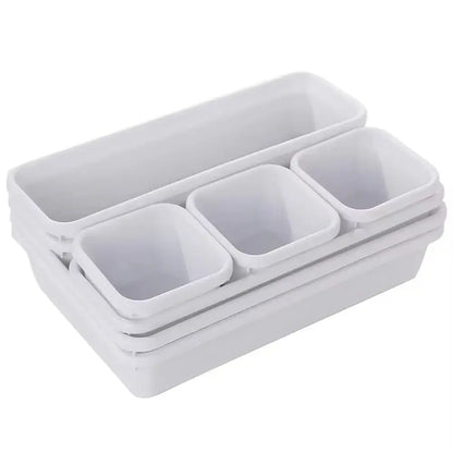 Achieve Perfect Organization with Our 8pcs Adjustable Drawer Organizer Box Trays! - Homelune LTD home essentials and decor!