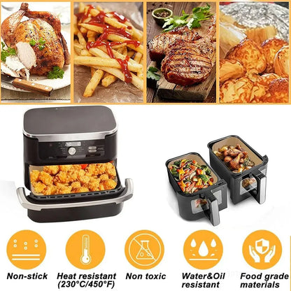 Air Fryer Paper Liners! - Effortless Cooking with Our Rectangle Disposable - Homelune LTD home essentials and decor!