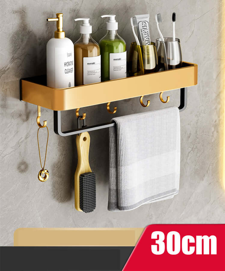 Bathroom Perforated Towel Storage Rack - Homelune LTD home essentials and decor!