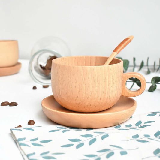 Beech Fashion Three-piece Solid Wood Cup - Homelune LTD home essentials and decor!