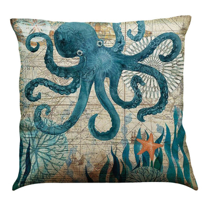 Bring Coastal Vibes Home with Sea Turtle Printed Cushion Covers - Homelune LTD home essentials and decor!