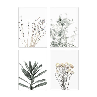 Bring Nature Indoors with Our Nordic Small Plant Canvas Painting! - Homelune LTD home essentials and decor!