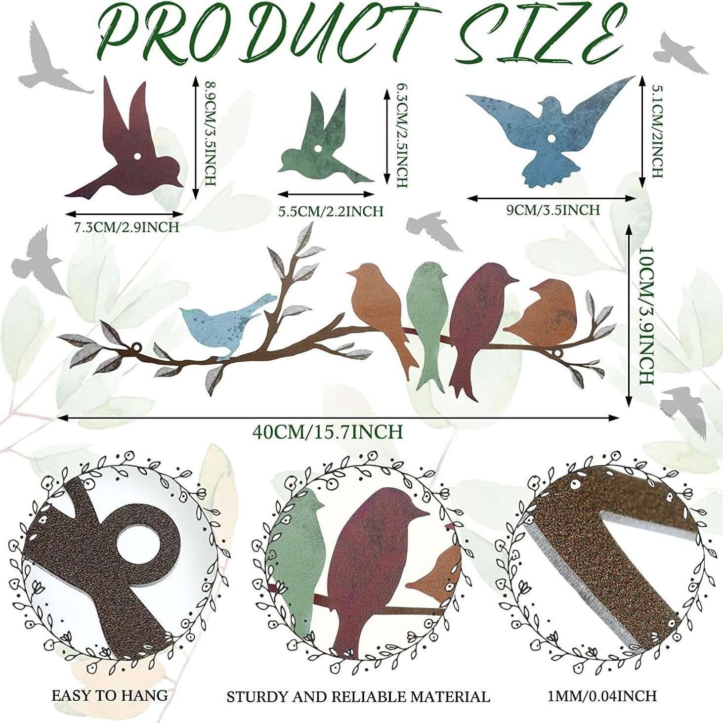 Bring Serenity to Your Space with Our Bird Wall-Mounted Art Piece! - Homelune LTD home essentials and decor!