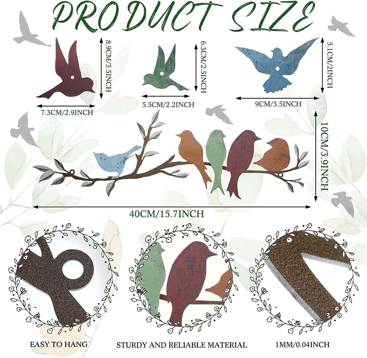 Bring Serenity to Your Space with Our Bird Wall-Mounted Art Piece! - Homelune LTD home essentials and decor!
